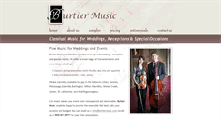 Desktop Screenshot of burtiermusic.com